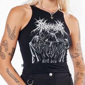MARY WYATT Dominion Racer Vest Tank Top - UK10/US Small